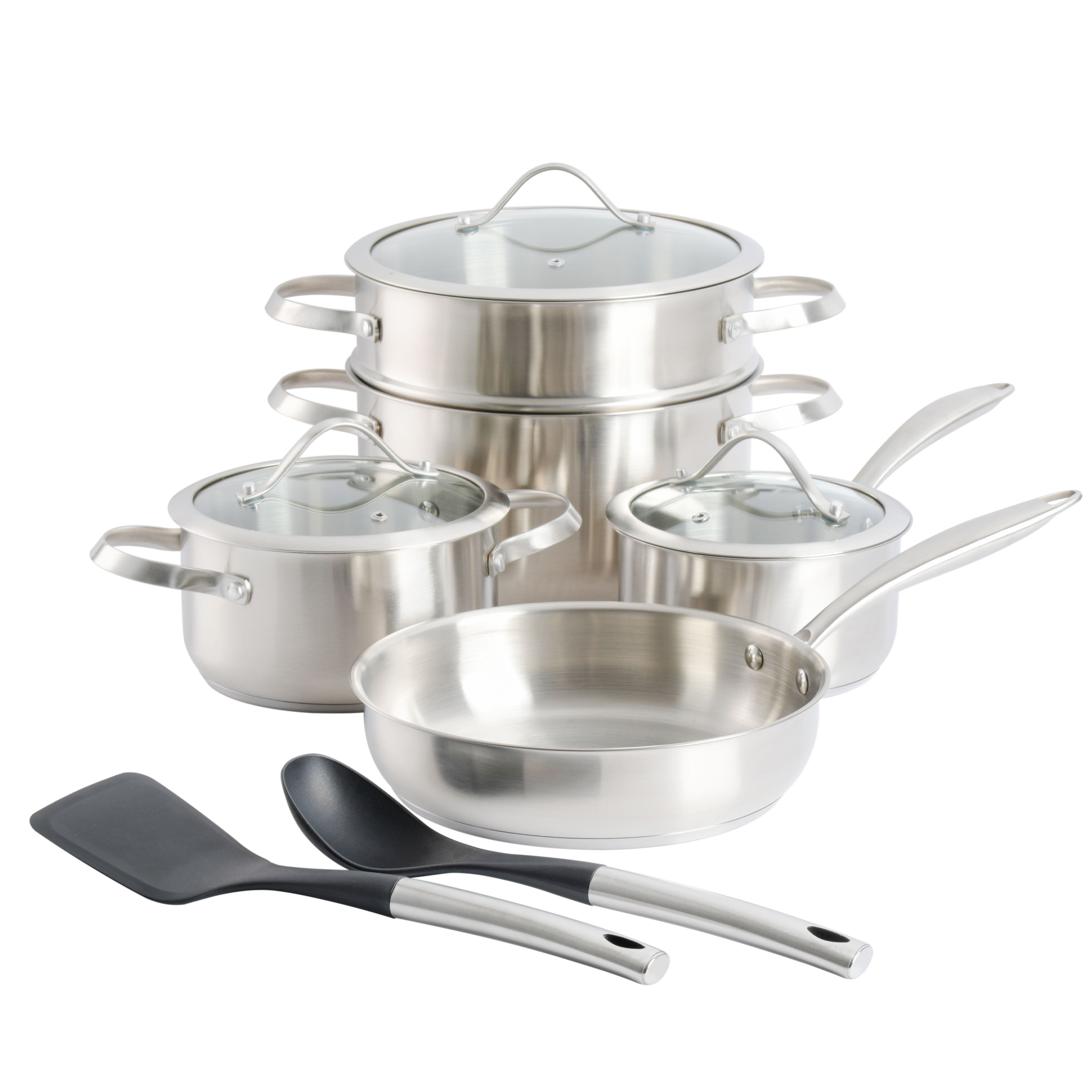 Kenmore Aiden 10Piece Stainless Steel Cookware Set