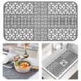 thumbnail image 1 of Protectores de fregadero para fregadero de cocina, alfombrilla de silicona para fregadero de 26x14 pulgadas, alfombrillas de fregadero de cocina resistentes al calor y fáciles de limpiar par, 1 of 5