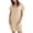 Z-Beige567, variant on JIAYUE Women's Dress Short Sleeve Above Knee Casual Vacation Round Neck Solid Color For Travel With Leggings Comfortable Breathable Loose Fit Stylish Female Dresses