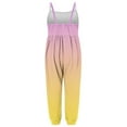 thumbnail image 4 of Odeerbi 1-6 Years Toddler Girls Summer Jumpsuit Gradient Camisole Romper Casual Breathable Comfortable Overalls Strap Bib Overall Pants Playsuit, 4 of 5