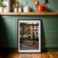 thumbnail image 6 of Corner Café Serenity - Manhattan New York Photography Street Photography City Autumn Architecture Cafe Vintage Black Framed Wall Art Print 5 x 7 inches, 6 of 8