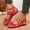 Red, variant on Mfakffe Ballet Flats for Women Mesh Bowknot Ballerina Flats Closed Toe Comfortable Casual Work Shoes Black 10 Wide(EU:43)