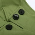 thumbnail image 6 of UAYOTSE Women's Casual Notch Lapel Double Warm Pea Coat Overcoat,Green XXL, 6 of 8