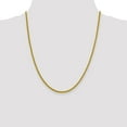 thumbnail image 2 of Real 14kt Yellow Gold 2.2mm Semi-Solid Franco Chain; 22 inch; Lobster Clasp; for Adults and Teens; for Women and Men, 2 of 5
