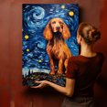 thumbnail image 4 of Sussex Spaniel Paintings Canvas for Wall Decorations - Paintings Starry Night Van Gogh Bedroom Wall Art Abstract Wall Large Canvas Wall Art for Living Room 24x36inch, 11x17inch, 4 of 4