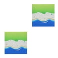 thumbnail image 2 of bedienty Plastic Building Bricks Baseplate Base Plate Board Platform Miniature Replacement Parts Presents Party Favors Accessories Seashore Type 1 2Set, 2 of 6