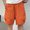 Orange, variant on MTBLYS Mens Cargo Shorts Plus Size Solid Color Drawstring Shorts with Pockets Leisure Loose Fit Comfort Waist Basic Shorts Casual Shorts Men