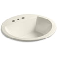 thumbnail image 2 of KOHLER K-2714-4-96 Bryant Round Self-Rimming Bathroom Sink with 4" Centers, Biscuit, 2 of 5