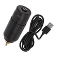 thumbnail image 1 of Fuente de alimentación inalámbrica para tatuajes Ajuste de voltaje Aleación de aluminio USB recargable RCA Máquina de tatuajes Batería negra, 1 of 10