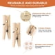 thumbnail image 3 of Mini Pinzas de Madera para Ropa, 200PCS Mini Clips Decorativos, Pequeñas Pinzas de Madera para Boda, Navidad, Día de San Valentín, Manualidades, Clip de Fotos, Decoración del Hogar JM, 3 of 5
