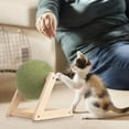 thumbnail image 2 of Cat Mint Ball Toy, Catnip Floor Ball Toy, Interactive Catnip Toy, Rotatable Catnip Roller Ball Floor Mount(Small),1 * Cat Mint Ball Toy,Green, 2 of 5