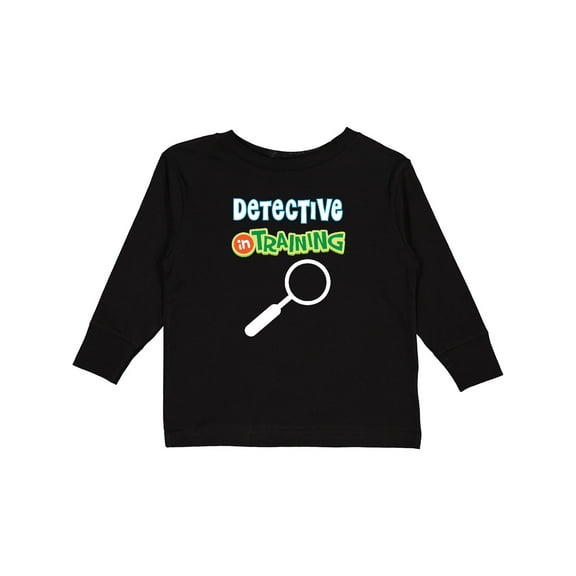 Inktastic Detective in Training Boys or Girls Long Sleeve Toddler T-Shirt