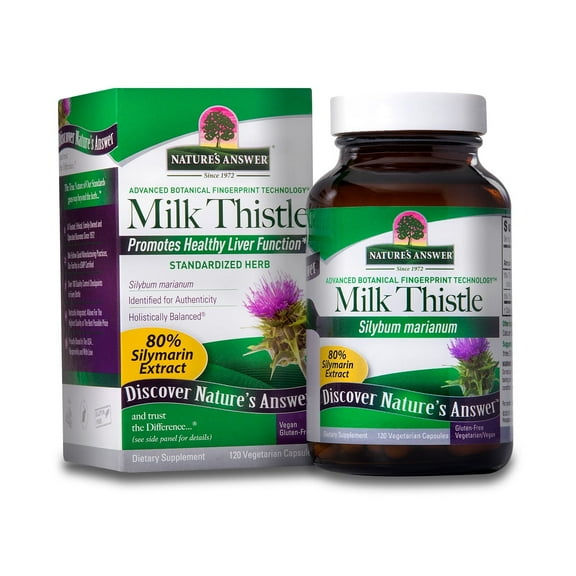 Nature's Answer - Milk Thistle Seed Extract - 120 Vegetarian Capsules
