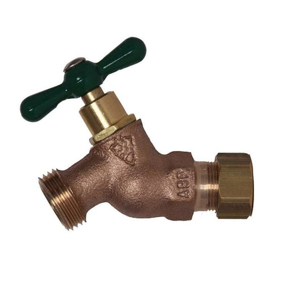 Arrowhead Brass Hose Bibb 254CCLF - Durable, No-Knk, Brass Valve - Size 1