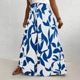 thumbnail image 6 of Cmfcve Women's Plus Size Summer Wide Leg Palazzo Pants High Waisted Flowy Casual Lounge Boho Beach Trousers, 6 of 6