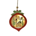 thumbnail image 2 of AMERTEER Hanging Ornament Five Pointed Star Decorative Wooden Christmas for Home, 2 of 9