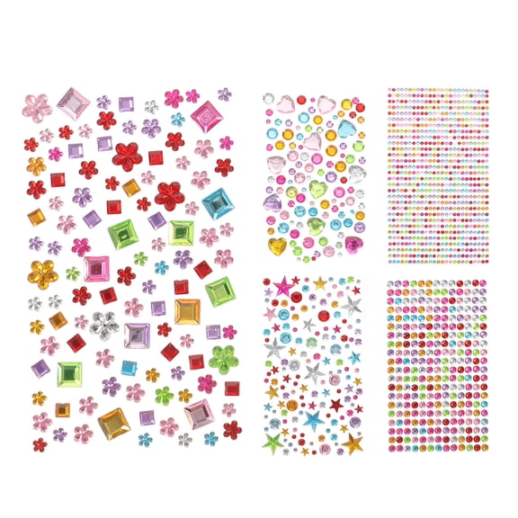 LEORX Decorative Acrylic Star Stickers for Creative and Adorable Crafts