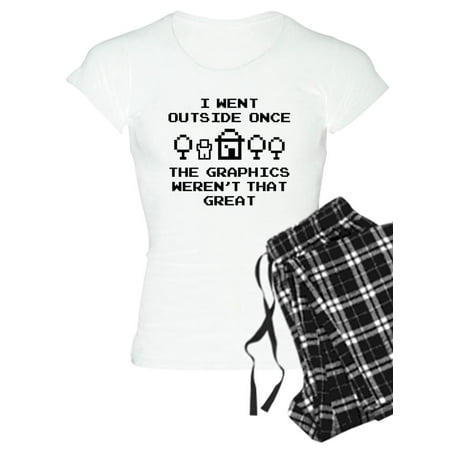 

CafePress - I Went Outside Once - Women s Light Pajamas