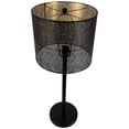 thumbnail image 3 of Northlight Iron Table Lamp with Laser-Cut  Shade - 30" - Black and Gold, 3 of 6
