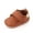 Brown, variant on Baby Boys Girls TPR Leather Hard Bottom Walking Sneakers Toddler Rubber Sole First Walkers Infant Cartoon Crib Shoes