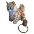 thumbnail image 1 of Peluche de gato largo, juguete de simulación, lindo regalo de cumpleaños para niños pequeños Amarillo, 1 of 8