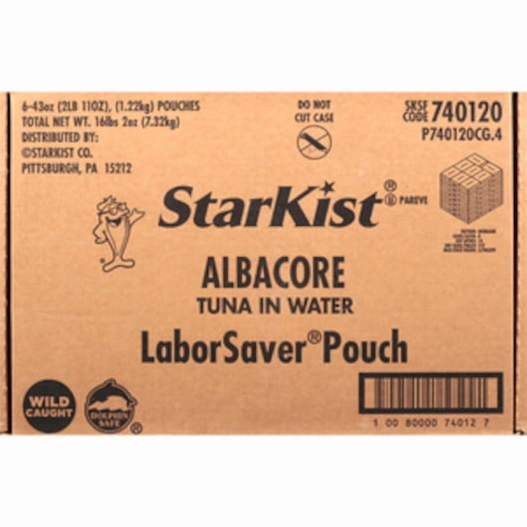 Starkist White Albacore Tuna In Water, 43 Ounce, 6 Per Case