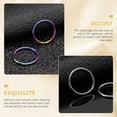 thumbnail image 2 of WASHWEPE Nose Hoops for Women 5Pack Circular Stainless Steel Adjustable Tightness Comfortable Wear, 2 of 7