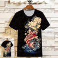 thumbnail image 3 of Camiseta de hombre para gimnasio con motociclista, ropa bordada, top gráfico, ropa de calle, camisetas para hombre con músculos, ajustadas, de secado rápido, lisas y suaves, 3 of 5