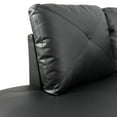 thumbnail image 2 of Modern L-Shape Sectional Sofa for Living Room, Modular Leather Sleeper Sofa Couch With Left Chaise For Bedroom, Black, 2 of 6