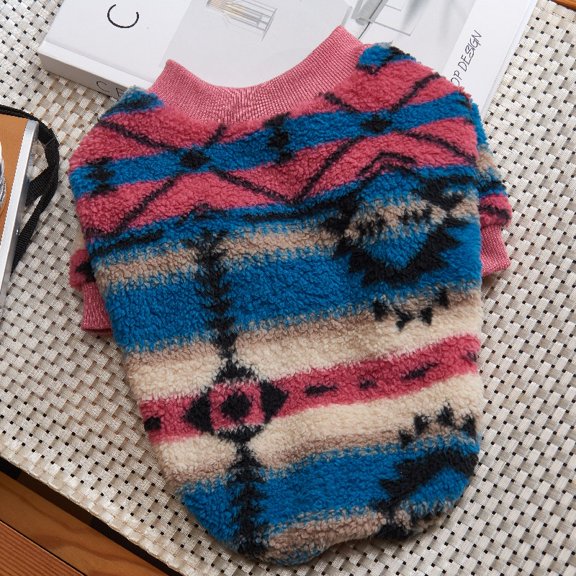 Yidarton Pet Clothing Teddy VIP Fadou Bomei Clothing Puppy Autumn And Winter Polar Fleece Strong And Warm peach pink