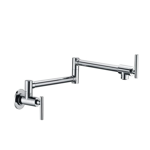Gold Brass Pot Filler Tap Kitchen Faucet Single Cold Single Hole Tap Rotate Folding Spout Chrome Sink Tap Wall Mounted ,bar Laundry RV Farmhouse