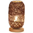 thumbnail image 1 of 1 lámpara de noche, lámparas de mesita de noche, lámpara de mesa de ratán grande de madera, luz Led de escritorio, lámpara Led de escritorio, lámpara de mesa de noche, 1 of 5