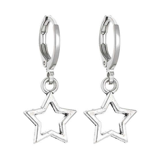 Women's Irregular Star Earring Pentagrams Pendant Ear Rings Jewelry Five Pointed Star Earrings