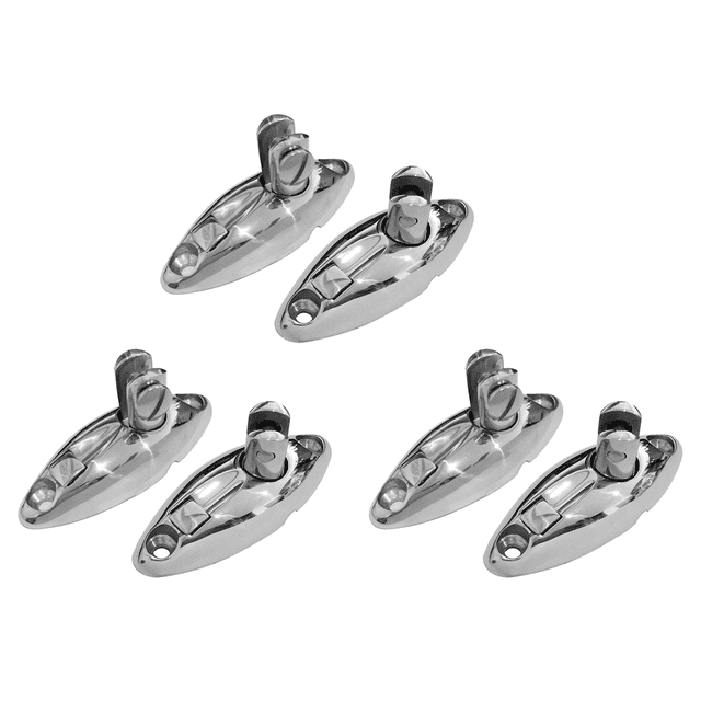 3X Charnière Pivotante à Dégagement Rapide Bimini pour Plateau, Acier Inoxydable 316