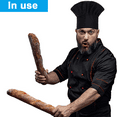 thumbnail image 5 of Juego de 3 gorros de chef para adultos, ajustables, elásticos, para panadero, cocina, gorro de chef, 5 of 5