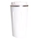 thumbnail image 1 of Taza de viaje para café de acero inoxidable 304 de grado alimenticio con aislamiento de doble pared para bebidas frías y calientes, 510 ml, color blanco, 1 of 12