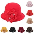 Clearance! Women's Autumn and Winter Flowers Round Top Casual Fisherman