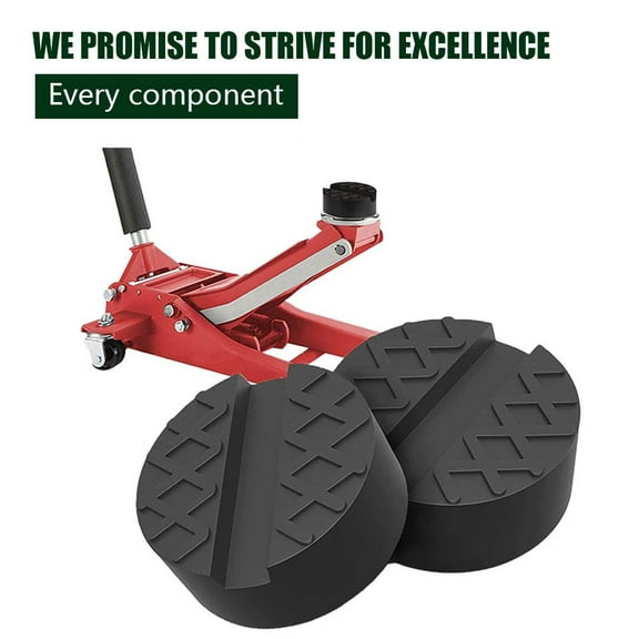 VIVIDCRAFT Black 1pcs Car Universal Jack Stand Rubber Support Block