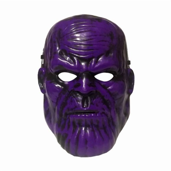 Máscara de cosplay, disfraz morado para fiesta de Thanos en Halloween