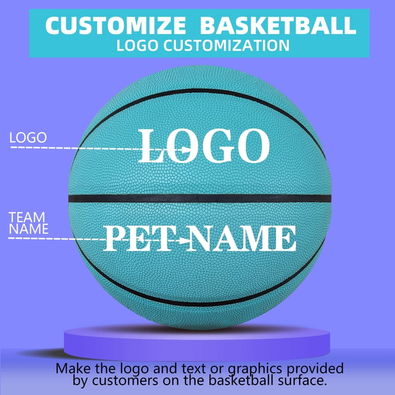 Customized Basketball,Official Size 7/6 For Men's&Women's Basketball Gifts In&Outdoor Soft Leather Balls Game Training(Deflated)