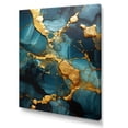 thumbnail image 2 of Designart "Granite with Topaz Agate in Gold and Green II" Abstract Canvas Wall Art - Modern Gold Abstract Entryway Wall Art, 2 of 6