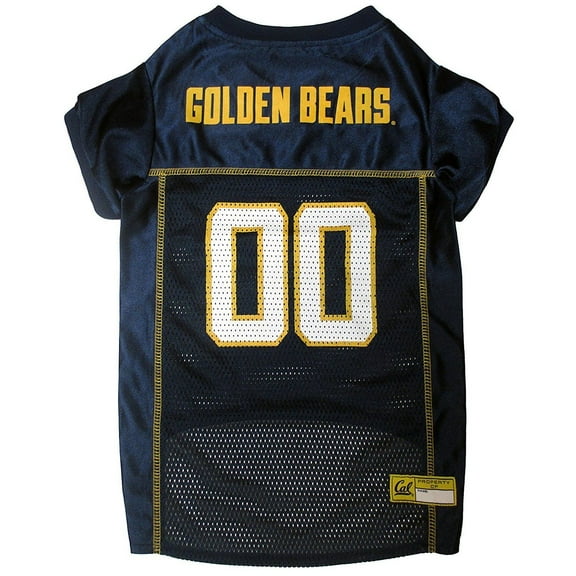 Pets First Collegiate Cal Berkeley Golden Bears Football/Basketball Mesh Jersey for Pet Dog. available in 40  Teams - Medium