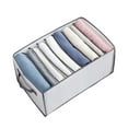 thumbnail image 1 of POINTERTECK Pants Clothes Storage Artifact Clothing Separation Sorting Box Dormitory Bedside Wardrobe Storage Basket Foldable, 1 of 12