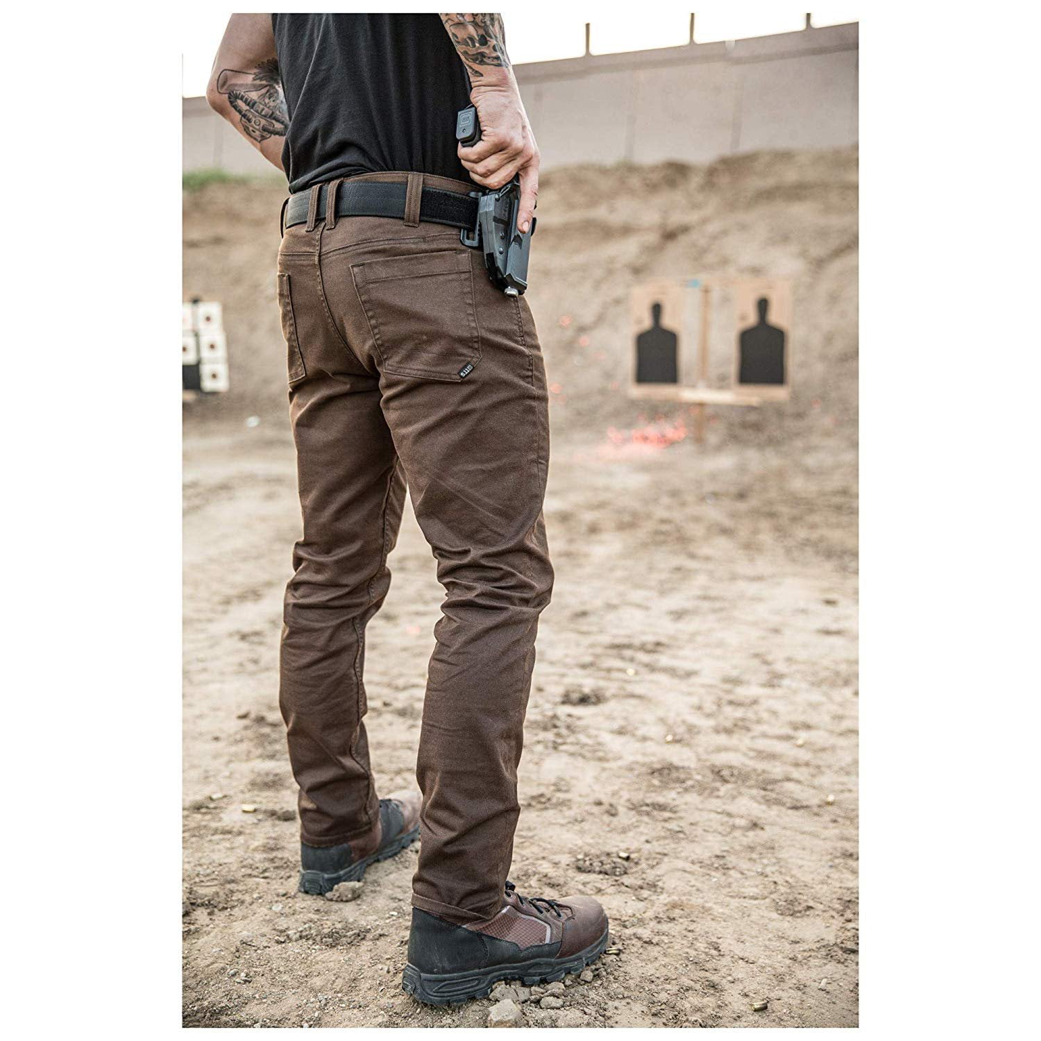 Twill Poly-Cotton 5.11 Tactical Mens Defender-Flex Slim Pants Outdoor Casual Bottom Style 74464