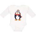 thumbnail image 3 of Inktastic Cuddly Christmas Penguin Boys or Girls Long Sleeve Baby Bodysuit, 3 of 5