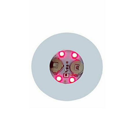 

LED Coasters for Drinks Round Shape Non-Toxic Wine Bottle Mat Ktv Bar Atmosphere Supplies Red 1PCS