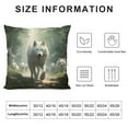 thumbnail image 5 of Nawypu Gray Wolf Pillowcase for Hair and Skin, Queen Size Bed Home Decor Pillow Cover - Soft and Cozy Brushed Microfiber - Hidden Zipper Closure Print, 5 of 5