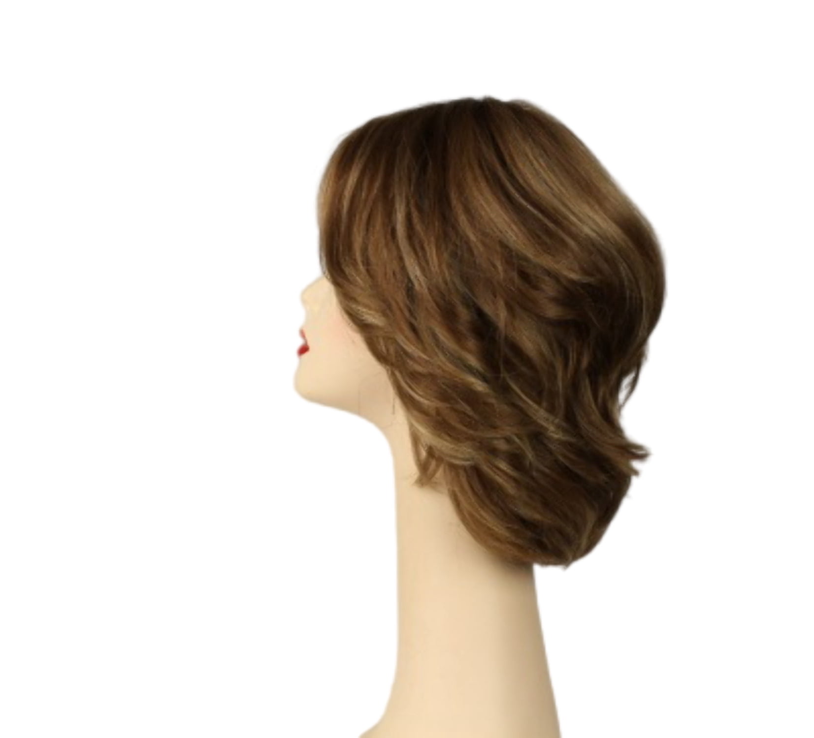 European Human Hair Freeda Wig Regina Blonde With Highlights 16-10 Multi-Directional Skin Top Size S