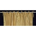 thumbnail image 2 of Lined-Golden  Tie Top  Sheer Sari Curtain / Drape / Panel   - 80W x 84L - Pair, 2 of 2