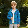 thumbnail image 2 of UAYOTSE Boy's Dinosaur Print Breathable Outdoor Windproof Jacket with Zipper Closure Fall Coat,Sizes 6-7 Years, 2 of 7
